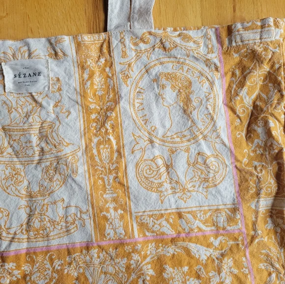 Sezane Italia Tote Bag Canvas Cotton - Picture 6 of 16